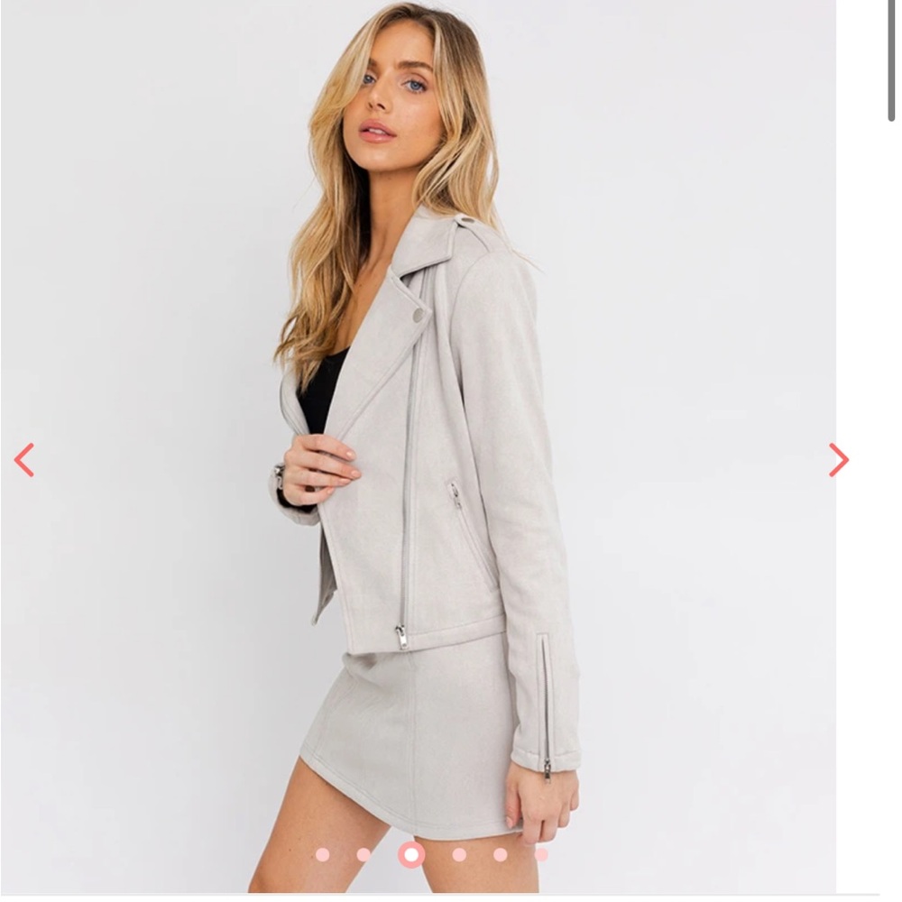 Grey Moto Jacket - Picture 2 of 16